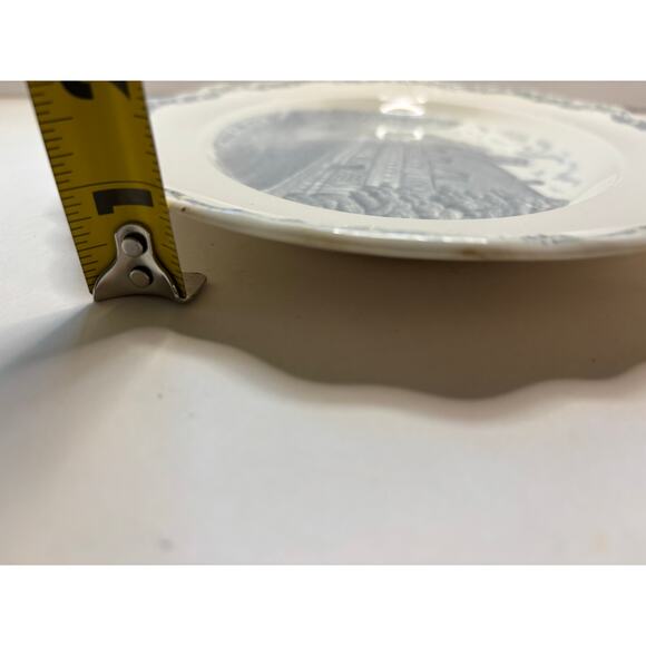 Vintage Serving Platter Country Side Gray Old Hall Street in Potterne 9x12" - Picture 8 of 8